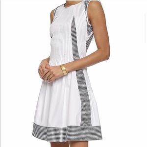 Diane Von Furstenberg Samella Dress White Gingham